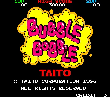 Bubble Bobble (US) screen shot title